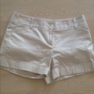 Whbm gold/pewter cuffed shorts